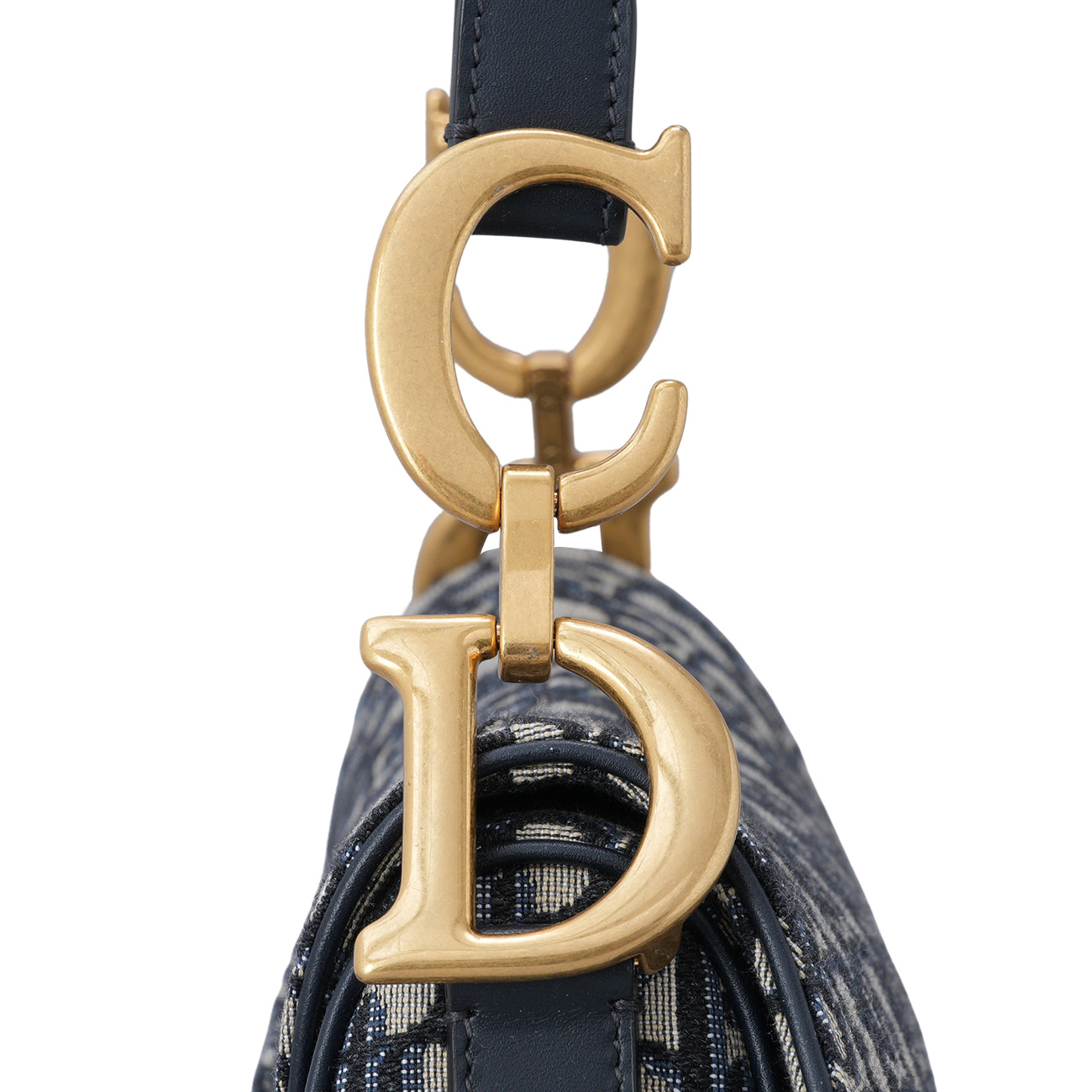 CHRISTIAN DIOR(USED)크리스찬디올 오블리크 새들백 미듐 & 스트랩